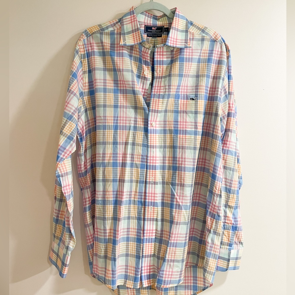 Vineyard Vines Men’s Slim Fit Tucker Shirt Button Down Large
